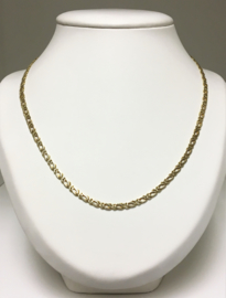 14 K Gouden Valkoog Schakel Ketting - 51 cm / 18,15 g