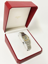 Cartier Santos Galbée Lady Quartz Staal 18 Karaat Goud 1057930 - Incl Cartier Garantie