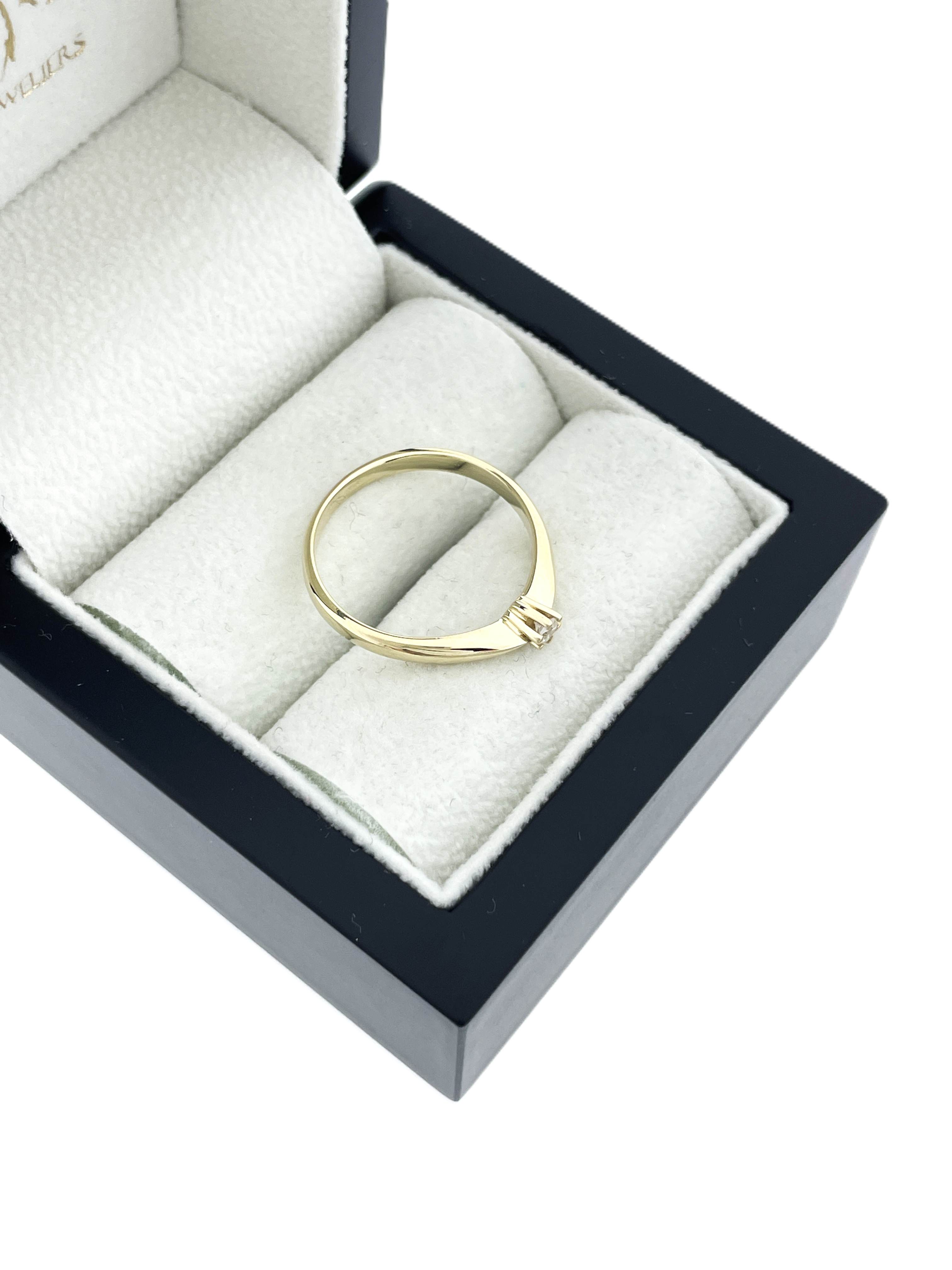 14 Karaat Gouden Solitair Ring Cubic Zirkonia