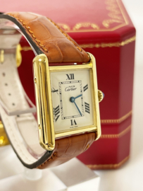 Must de Cartier Tank Large Ivory Roman Dial Quartz - Model 2415