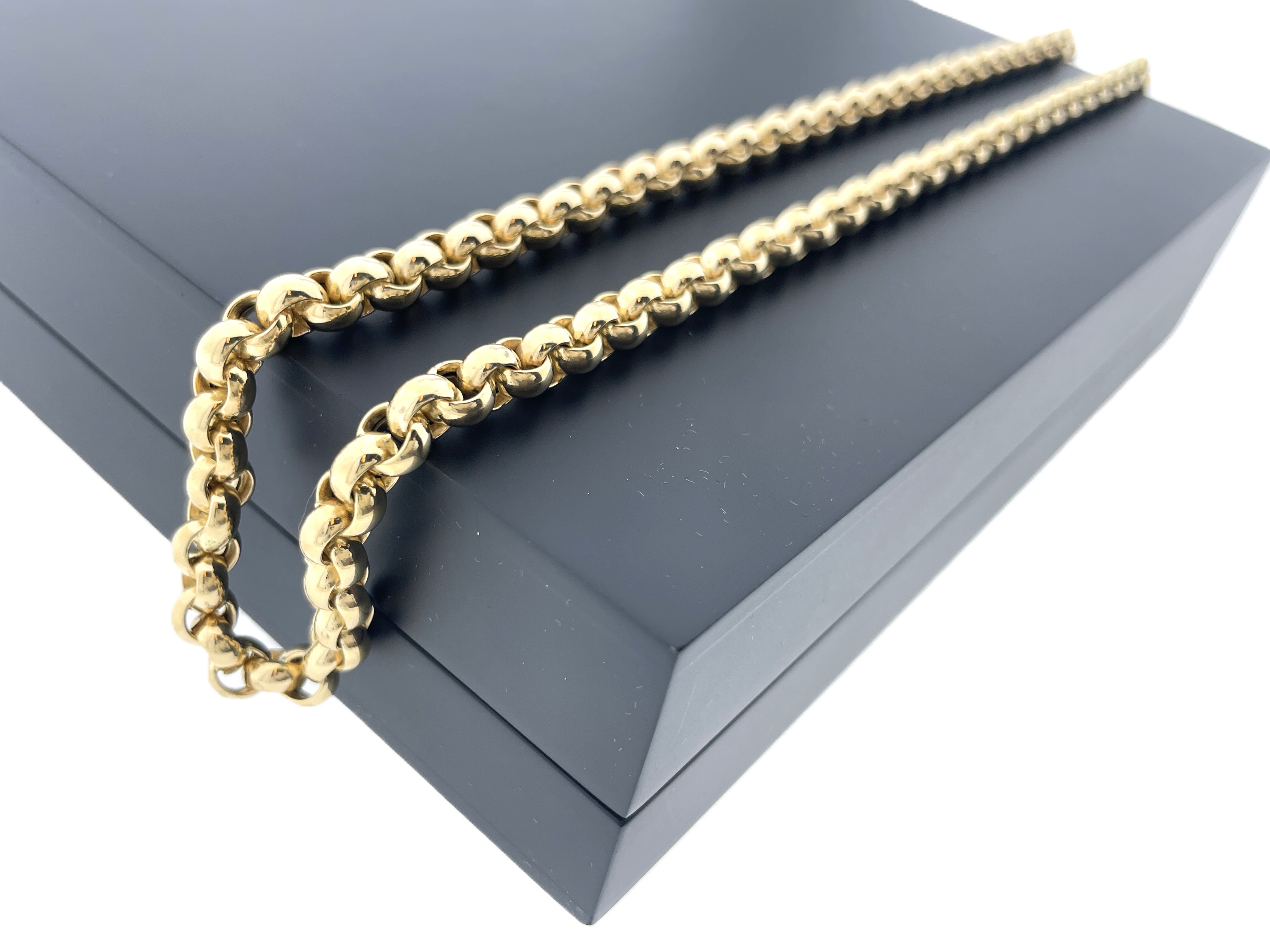 14 Karaat Gouden Jasseron Schakel Collier - 56 cm / 6 mm / 36.8 g