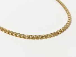 14 K Gouden Vierkante Gourmet Ketting - 80 cm / 27,75 g