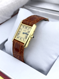 Must de Cartier Tank Quartz Ivory Roman Dial 366001 - Midsize