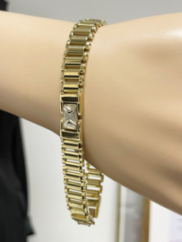18 Karaat Gouden Schakel Armband Heren Witgouden Tussenliggers - 21 cm / 31,1 g / 1 cm