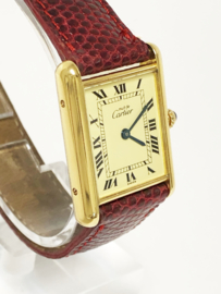 Must de Cartier Tank Quartz Dames Polshorloge - Garantie