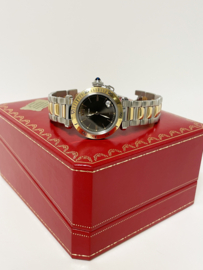 Pasha de Cartier 1034 Goud / Staal Automatic Date 35 mm Sunray Full Set - 2 Jaar Cartier Garantie
