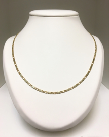 14 K Gouden Valkoog Schakel Ketting - 52 cm / 12,25 g