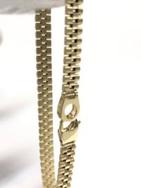 14 K Massief Gouden Rolex Schakel Armband President - 21,5 cm / 17,03 g / 6,4 mm