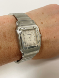 Cartier Santos Galbee Large 2319 Automatic Ivory Sunray Roman Dial  - 41 x 29 mm