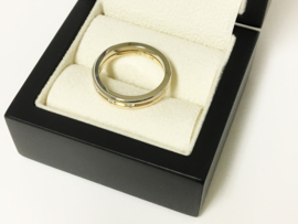 Le Chic 14 K Bicolor Gouden Aanschuif Ring 0.06 crt Diamant H / VS1