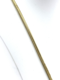 14 Karaat Geelgouden Slangen Collier - 42.5 cm / 12.7 g / 2.5 mm