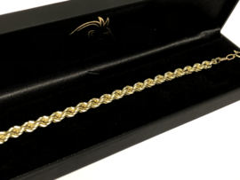 14 K Gouden Koord Armband - 20 cm / 8,2 g