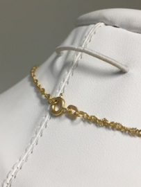 14 K Gouden Draai Collier - 42 cm / 2,3 g