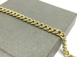 14 K Gouden Gourmet Schakel Armband - 20,5 cm / 13,9 g