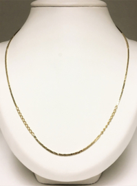 14 Karaat Gouden Gourmet Fantasie Schakel Collier - 81,5 cm / 12.35 g