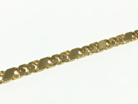 14 K Gouden Gourmet Infinity Schakel Armband - 19 cm / 5,1 g