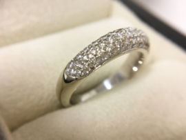 Le Chic 14 K Witgouden Bandring 0.85 crt Briljantgeslepen Diamant H / VVS