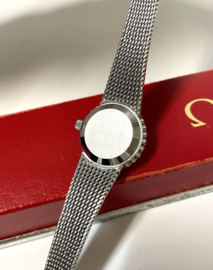 Omega de Ville 18 Karaat Witgouden Lady Diamond Cocktail Watch 1970 - Ref. 7243 / 0.50 ct Briljant Geslepen Diamant