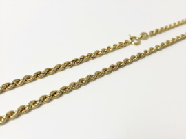 14 K Gouden Koord Ketting - 50 cm