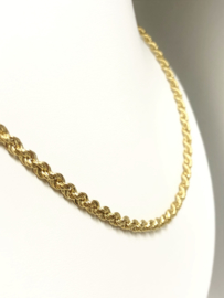 14 K Gouden Koord / Kabel / Rope Ketting - 63 cm / 8,16 g / 3,3 mm