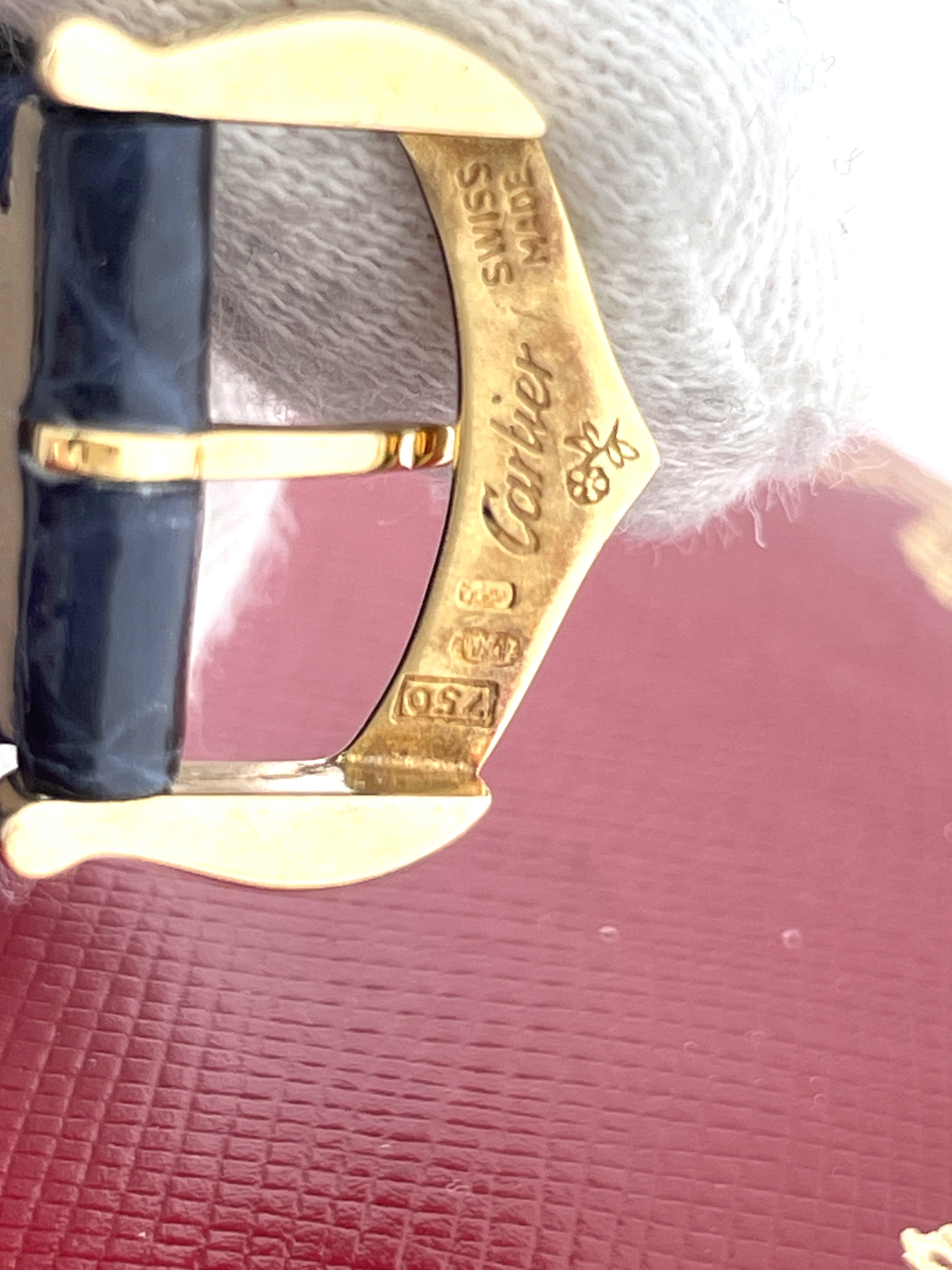 Cartier Tank Américaine Geelgoud Ref. 1720 Unisex Polshorloge - Set / 2005