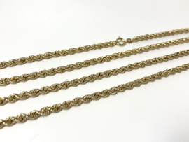 14 Karaat Geelgouden Koord Rope Kabel Ketting - 93 cm / 21 g / 3.5 mm