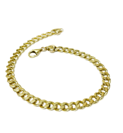 14 Karaat Massief Gouden Heren Gourmet Schakel Armband - 23,5 cm / 22,4 g / 6,5 mm