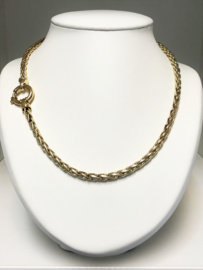 14 K Gouden Vossenstaart Slot Collier - 50 cm / 43,4 gram / 5,5 mm