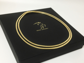 18 K Gouden Dubbel Omega Collier -  45 cm / 44,22 g