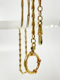Rival Ancre Antiek Gouden Zakhorloge Met Horlogeketting - Jaren '30 / 78,65 g