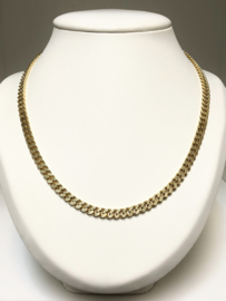 14 K Massief Gouden Gourmet Ketting - 52 cm / 54,2 g