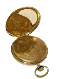 Rival Ancre Antiek Gouden Zakhorloge Met Horlogeketting - Jaren '30 / 78,65 g