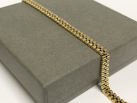 14 K Bicolor Gouden Rolex Jubilee Schakel Armband - 18 cm / 12,15 g