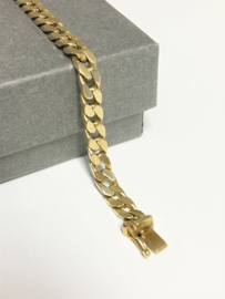 14 K Gouden Gourmet Schakel Armband - 20 cm