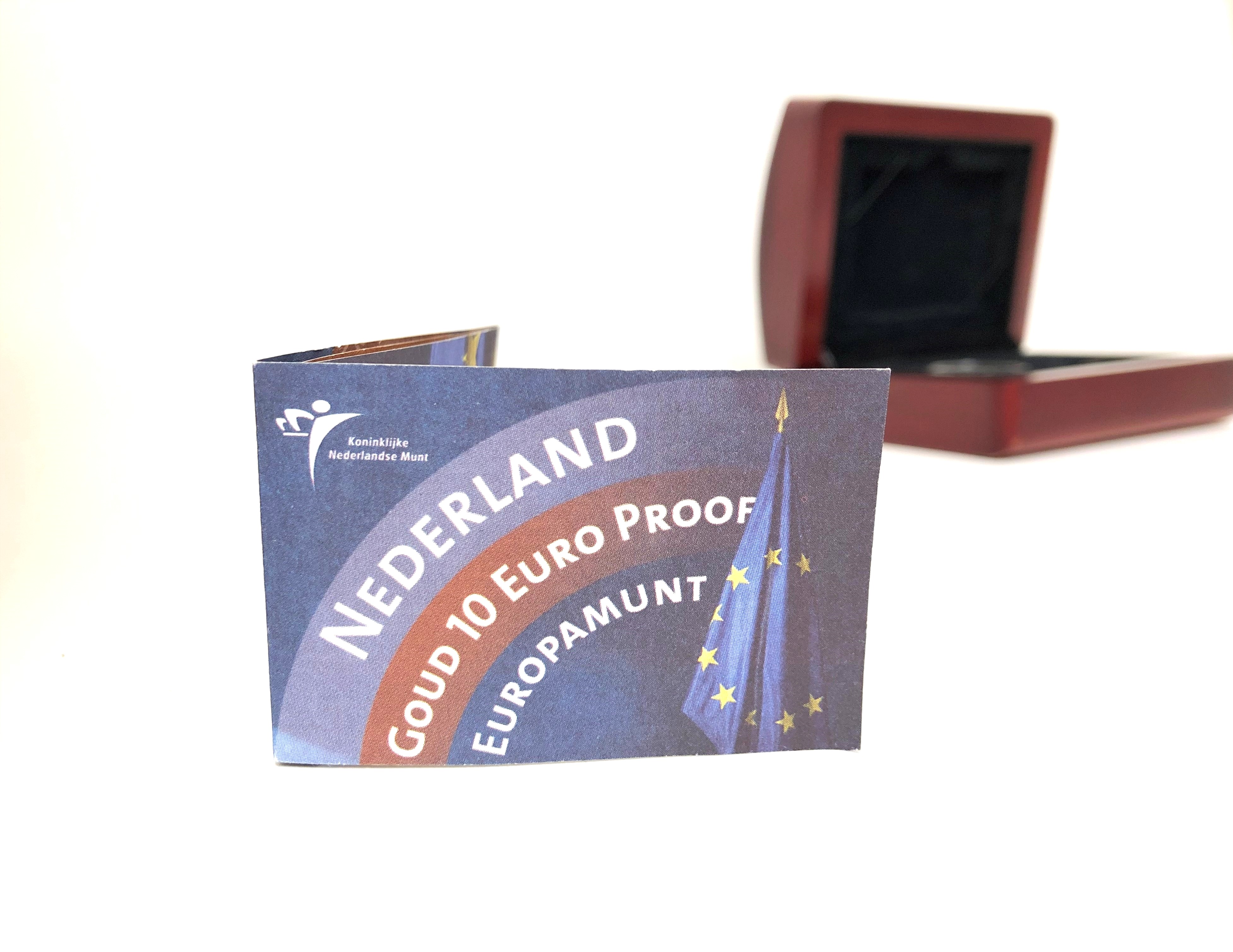 De Gouden Europa Munt - 10 Euro Goud Proof / In Cassette met Certificaat