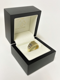 14 K Bicolor Gouden Heren Rolex Ring 10 x 17.5 - Mt 19.5