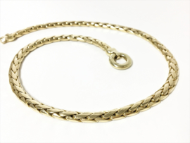 14 K Gouden Vossenstaart Slot Collier - 43 cm / 42,28 g