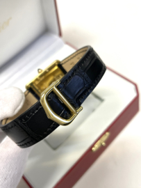 Must de Cartier Tank Large Date Ivory Roman Dial Quartz 2413 Incl Cartier Garantie