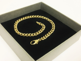 14 K Gouden Gourmet Schakel Armband - 20,5 cm / 5,6 g