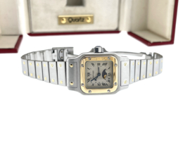 Santos de Cartier Galbee Lady Moonphase 0183 Cartier Box / 24 Mnd Cartier Garantie