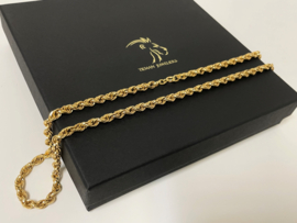 18 Karaat Gouden Koord Ketting - 62 cm / 14,4 g / 5 mm