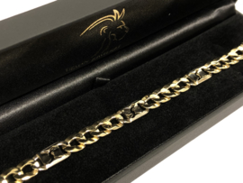 14 K Bicolor Gouden Rolex Schakel Armband - 24 cm / 29,1 g