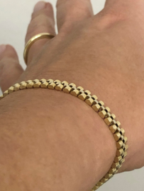 14 K Bicolor Gouden Rolex Jubilee Schakel Armband - 18 cm / 12,15 g