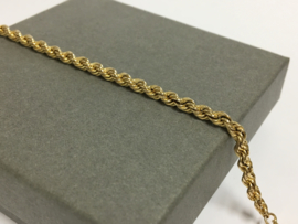 14 K Gouden Koord Armband - 19 cm / 4,35 g
