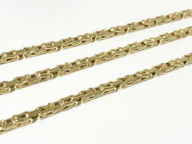 14 K Gouden Koningsketting Byzantijns (hol) - 60 cm / 18,3 g / 3.5 mm