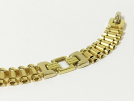 18 K Bicolor Gouden Rolex Schakel Armband - 21,5 cm / 26,5 g