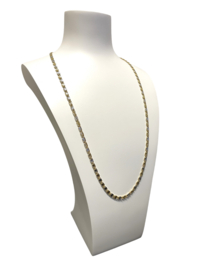 Midas 14 K Bicolor Gouden Fantasie Schakelketting - 60 cm / 3.8 mm