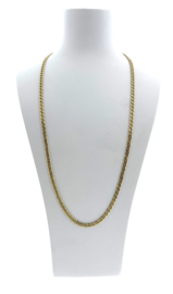 18 Karaat Gouden Cuban Link Chain Schakelketting - 60 cm / 4 mm / 20 g