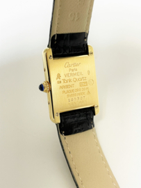 Must de Cartier Tank Quartz Opaline Light Silver Roman Dial Midsize Incl 2 Jaar Cartier Garantie