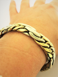 14 K Bicolor Gouden Schakel Armband - 20,5 / 29,58 g